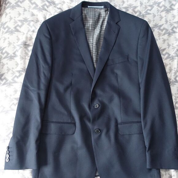 Ben Sherman Notch Lapel Two Button Wool Blazer - Picture 2 of 8